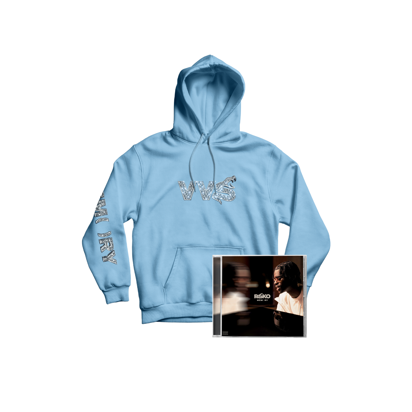 PACK HOODIE VVS BLUE + CD "MEMORY"