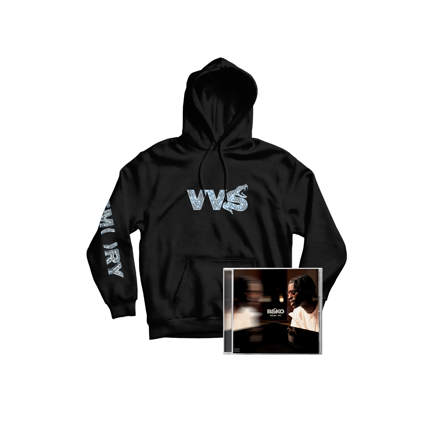 PACK HOODIE NOIR VVS + CD "MEMORY"